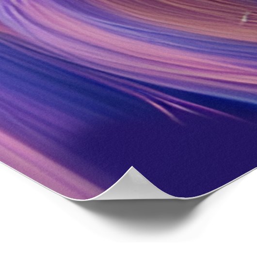 メイン付き美しカラフルいライオン ポスター (角)