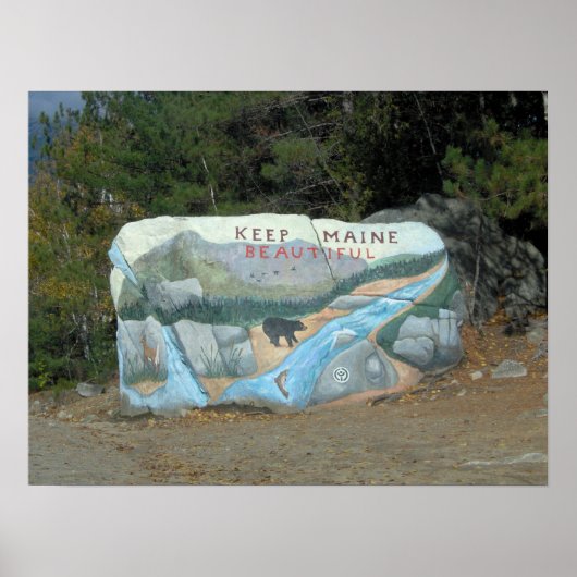 メイン保ビューティフルなポスター ポスター (正面)