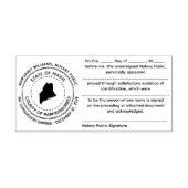 メイン公証人公的な確認書 セルフインキングスタンプ (デザイン)