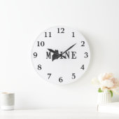 メイン名(州形) ラージ壁時計 (ホーム)