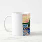 "メイン島"のマグ コーヒーマグカップ (左)