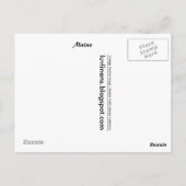 メイン州からの挨拶 ポストカード (裏面)