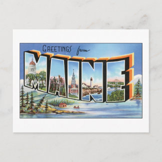 メイン州からの挨拶 ポストカード