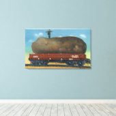 メイン州で育てられたジャガイモの種類の見解 キャンバスプリント (インサイチュ (ウッドフロア))