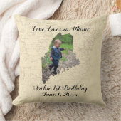 メイン州に住む古い地図州の写真 クッション (ブランケット)