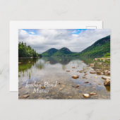 メイン州のアカディア国立公園にあるジョーダン・ポンド ポストカード (正面/裏面)