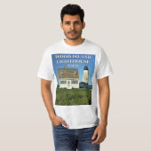 メイン州のウッド島灯台 Tシャツ (正面フル)