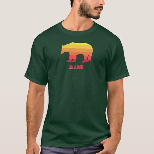 メイン州のクマ Tシャツ (正面)