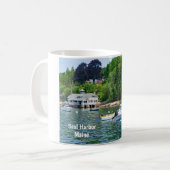 メイン州のシールハーバー コーヒーマグカップ (正面左)