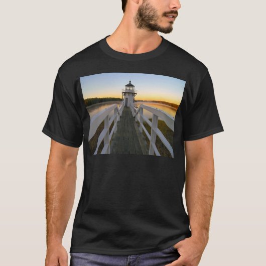 メイン州のドブリングポイント灯台 Tシャツ (正面)