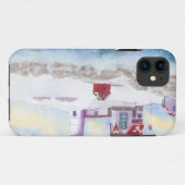 メイン州のヌブルライトハウスで冬を過ごす Case-Mate iPhoneケース (裏面(横))