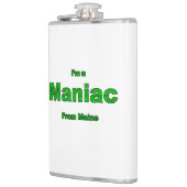 メイン州のマニアック フラスク (左)