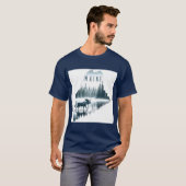メイン州のムース Tシャツ (正面フル)