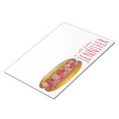 メイン州のロブスターパーソナライズされたギフトの転がメモ ノートパッド (アングル)