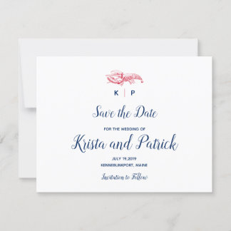 メイン州のロブスター Save the Date セーブザデート
