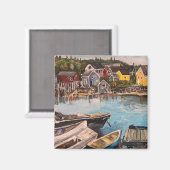 メイン州のヴィンデルヘブン絵画島 マグネット (正面/裏面)