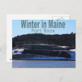 メイン州の冬 ポストカード (正面/裏面)