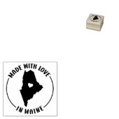 メイン州の小さなビジネスで愛で作られた ラバースタンプ (押印)