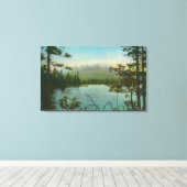 メイン州の山カターディン州ロッフェストピーク キャンバスプリント (インサイチュ (ウッドフロア))