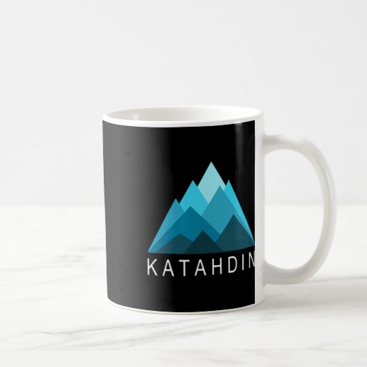メイン州の山、キャタディン山のハイキング コーヒーマグカップ (右)