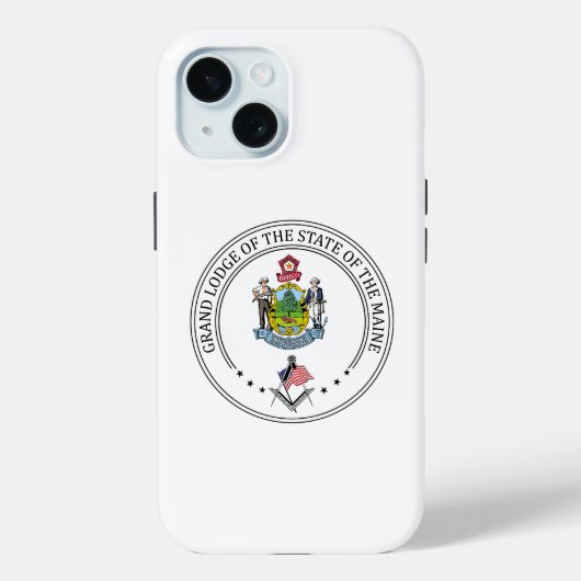 メイン州の州のフリーメーソンロッジ Case-Mate iPhoneケース (裏面)