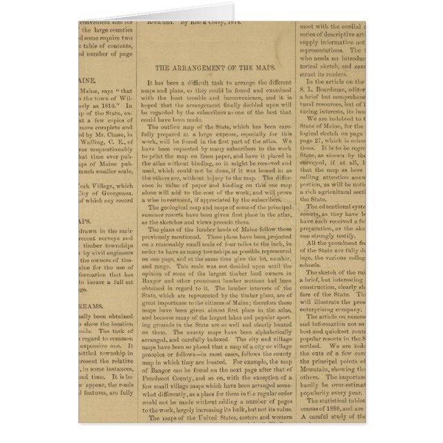 メイン州の序文 (正面)