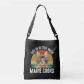 メイン州の方が暮らしが好い クロスボディバッグ (裏面)