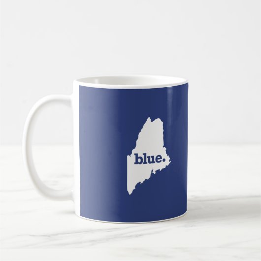 メイン州の民主党員 コーヒーマグカップ (左)