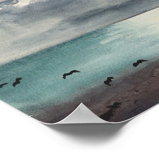 メイン州の海岸のブレイクストーム | ウィンズローホーマー ポスター (角)