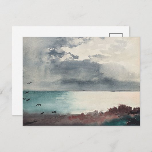 メイン州の海岸のブレイクストーム | ウィンズローホーマー ポストカード (正面/裏面)