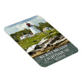 メイン州の焼け島ライトハウス マグネット (右側)