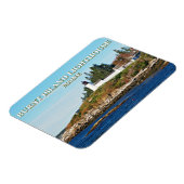 メイン州の焼け島ライトハウス マグネット (左側)