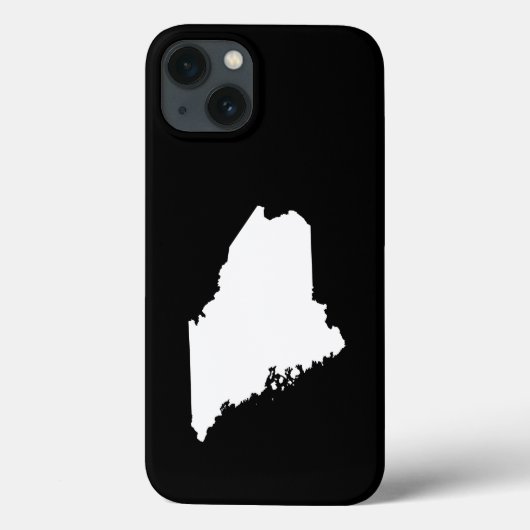 メイン州の白と黒のデザイン Case-Mate iPhoneケース (裏面)