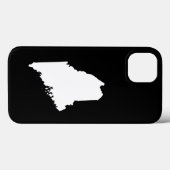 メイン州の白と黒のデザイン Case-Mate iPhoneケース (裏面 (横))