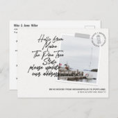 メイン州の移動先案内 インビテーションポストカード (正面/裏面)