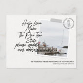 メイン州の移動先案内 インビテーションポストカード (正面)