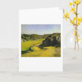 メイン州の道路 – エドワード・ホッパー カード (黄色い花)