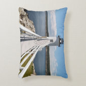 メイン州アイルオハウのロビンソンポイントライトハウス アクセントクッション (正面(垂直))