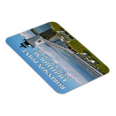 メイン州アイルオハウのロビンソンポイントライトハウス マグネット (右側)