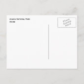 メイン州アカディア国立公園ショアライン ポストカード (裏面)