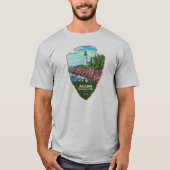 メイン州アカディア国立公園 カエデの葉 Tシャツ (正面)