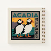 メイン州アカディア国立公園 |パフィン ノートブック (裏面)