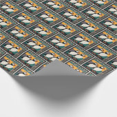 メイン州アカディア国立公園 |パフィン ラッピングペーパー (角)