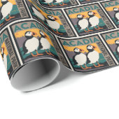 メイン州アカディア国立公園 |パフィン ラッピングペーパー (ロールコーナー)