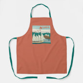 メイン州アカディア国立公園 |帆船とクジラ エプロン (正面)