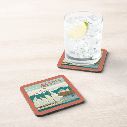 メイン州アカディア国立公園 |帆船とクジラ コースター (右側)