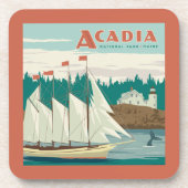 メイン州アカディア国立公園 |帆船とクジラ コースター (正面)