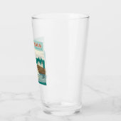 メイン州アカディア国立公園 |帆船とクジラ タンブラーグラス (左)