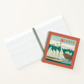 メイン州アカディア国立公園 |帆船とクジラ ノートブック (内部)