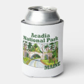 メイン州アカディア国立公園 缶クーラー (缶正面)